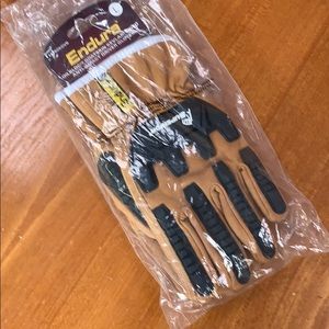 NWT Goatskin leather work gloves L